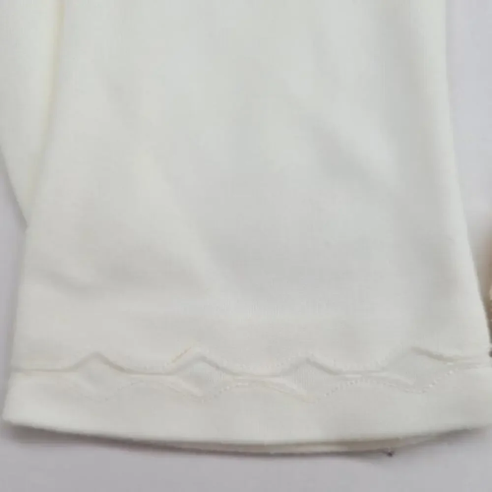 Lot 2 Pairs Vintage White Nylon Cotton Ladies Wrist Length Shorties Dress Gloves
